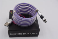 Ponsel 5A PVC Led Magnetic 3 In 1 Kabel Pengisian Usb