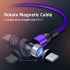 3Pin Transfer Data Kabel Magnetic 540 Derajat 3A Micro Usb